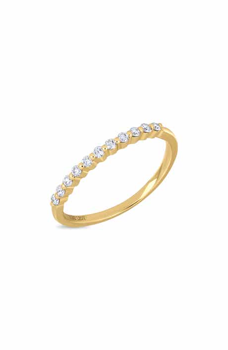 Bony Levy 18K Yellow Gold Diamond Stackable Ring