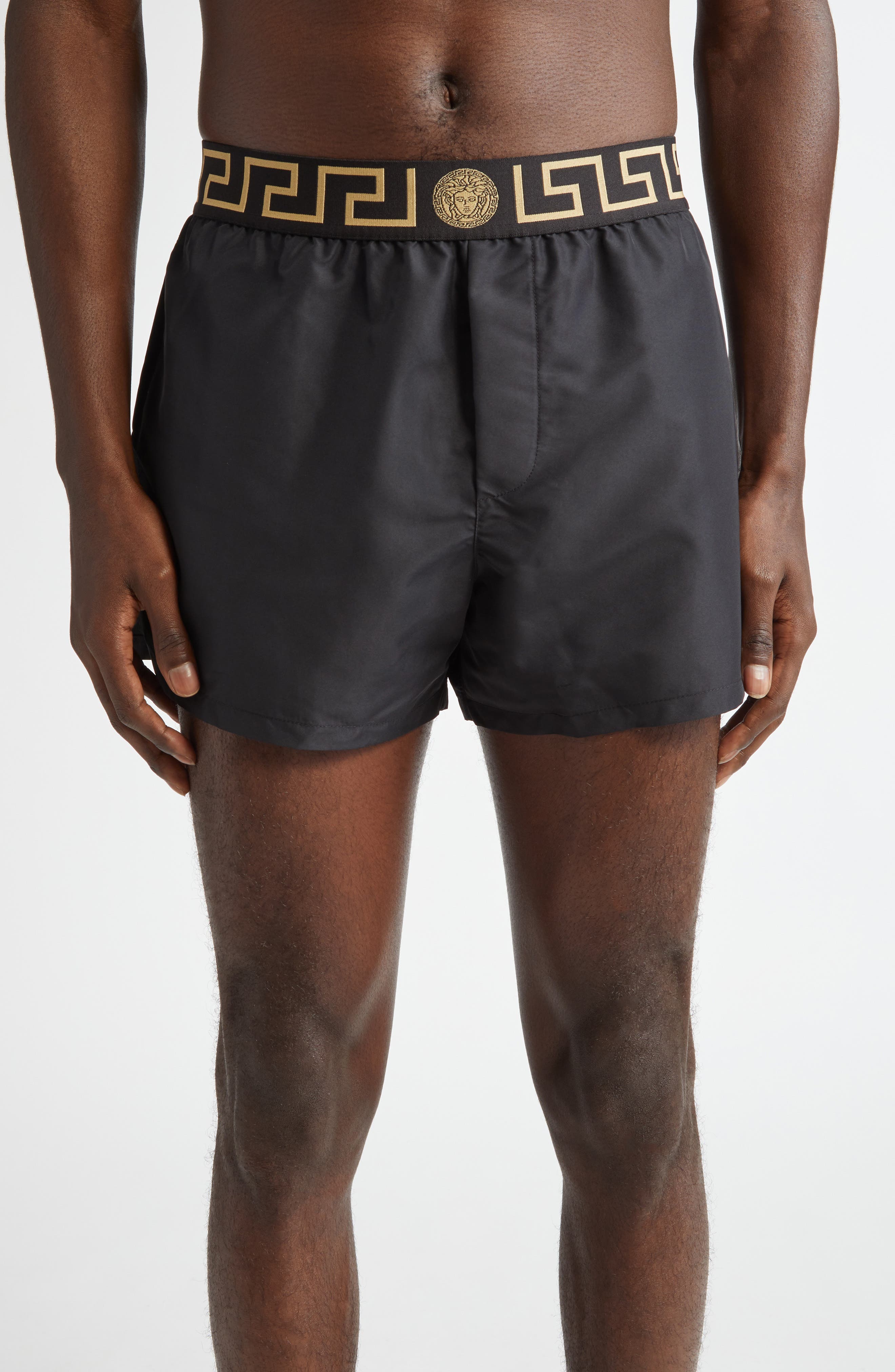 Versace Greca Medusa Swim Trunks (Men) | Nordstrom