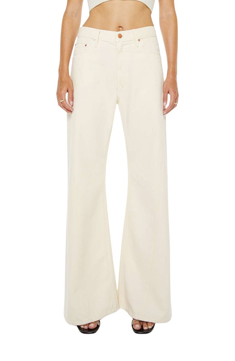 MOTHER Lemon Twist High Waist Wide Leg Jeans, Main, color, Natural