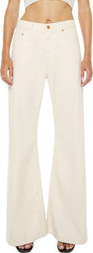 MOTHER Lemon Twist High Waist Wide Leg Jeans