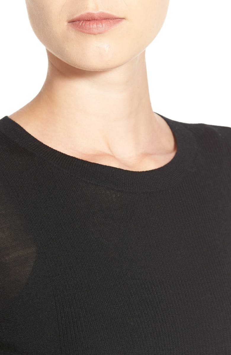 Halogen<sup>®</sup> Rib Detail Lightweight Merino Wool Sweater, Alternate, color,