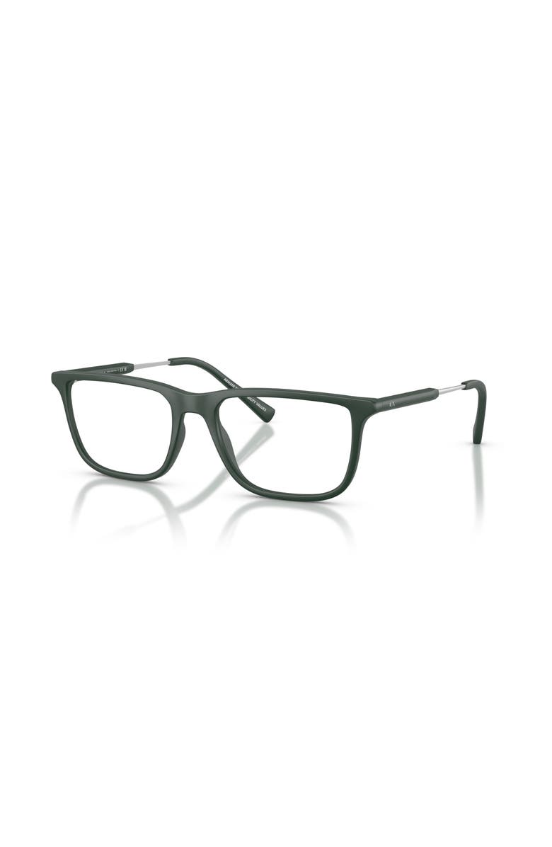 Armani Exchange 54mm Rectangle optical glasses, Main, color, Green