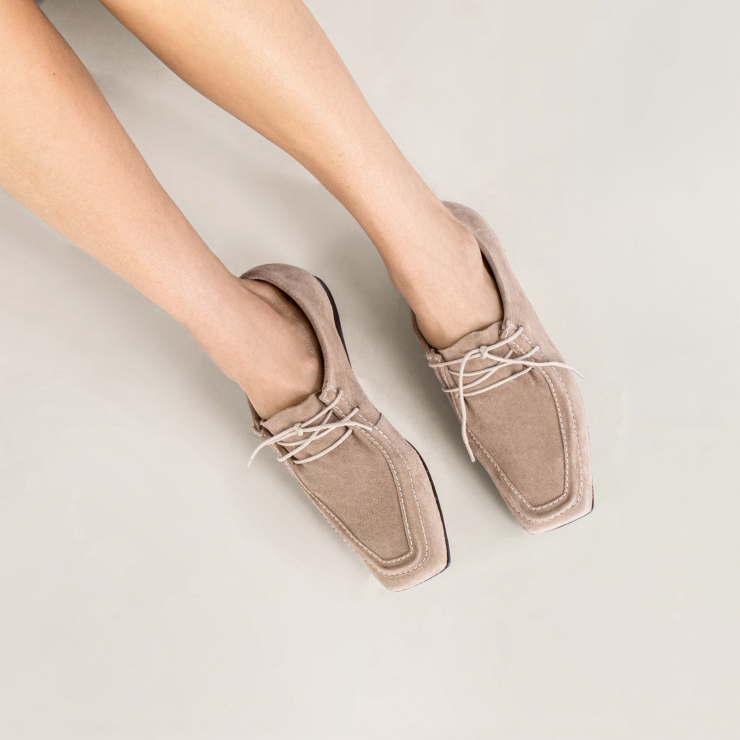 Tate Lace Up Flat, Alternate, color, SANDSTONE