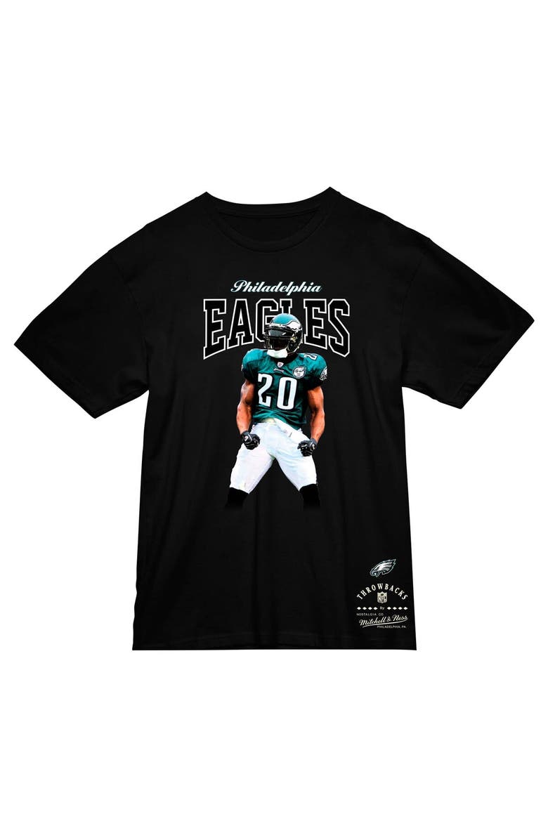 Mitchell & Ness Men's Mitchell & Ness Brian Dawkins Black Philadelphia Eagles Sideline Retired Player T-Shirt, Alternate, color, Black