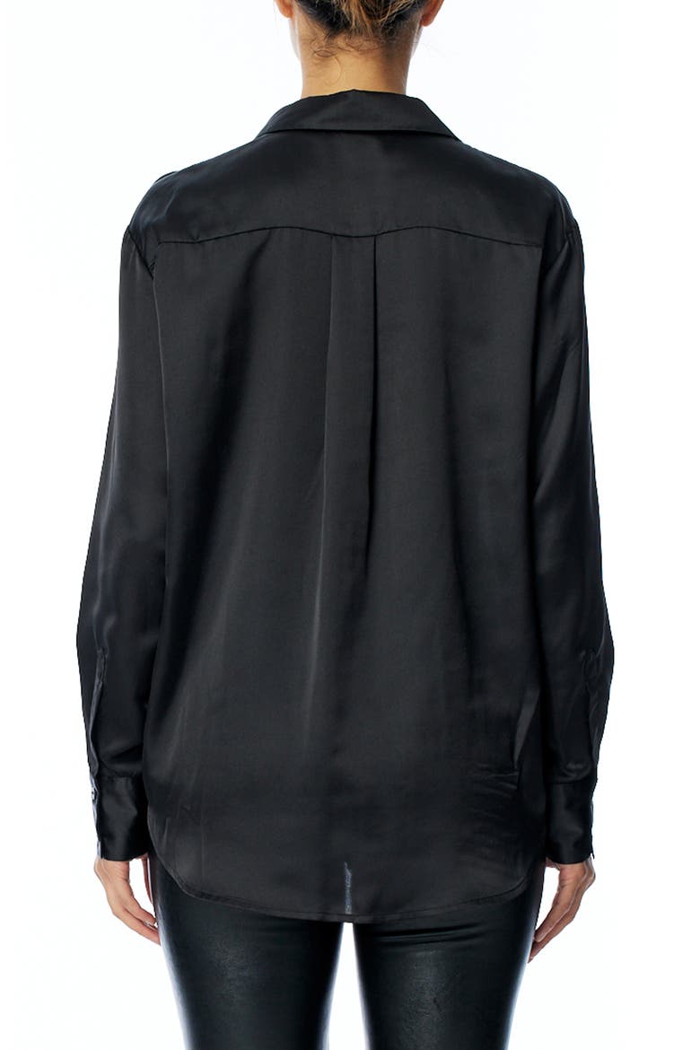 Smith Long Sleeve Button-Up Top, Alternate, color, BLACK