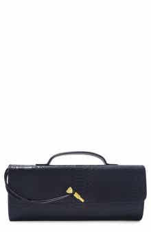 Embossed Faux Leather Envelope Bag
