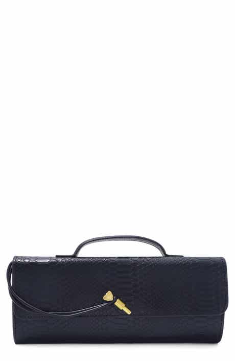 Embossed Faux Leather Envelope Bag