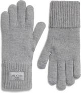 rag & bone Blake Metallic Wool Blend Knit Gloves