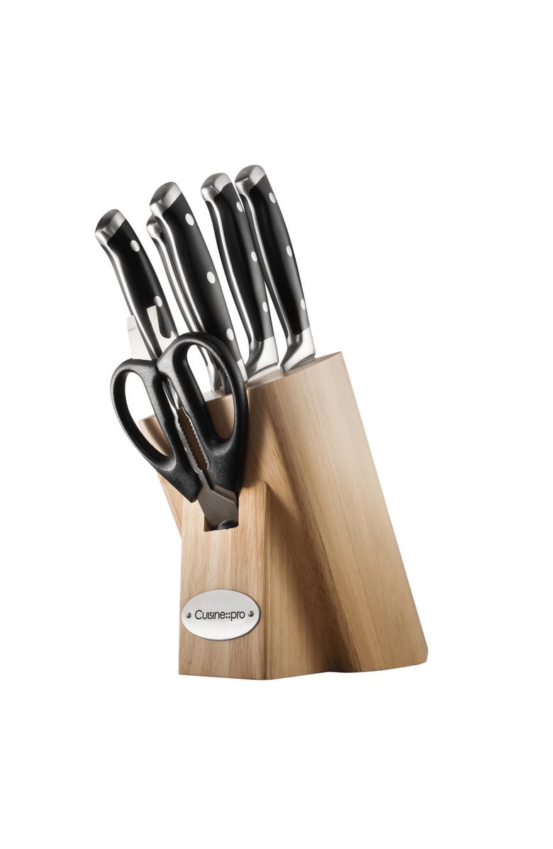 Cuisine::pro<sup>®</sup> ARTISAN Licht 7-Piece Knife Block, Main, color, Black