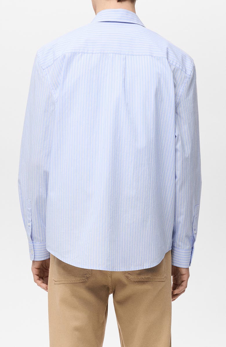 MANGO Regular Fit Stripe Button-Up Shirt, Alternate, color, 