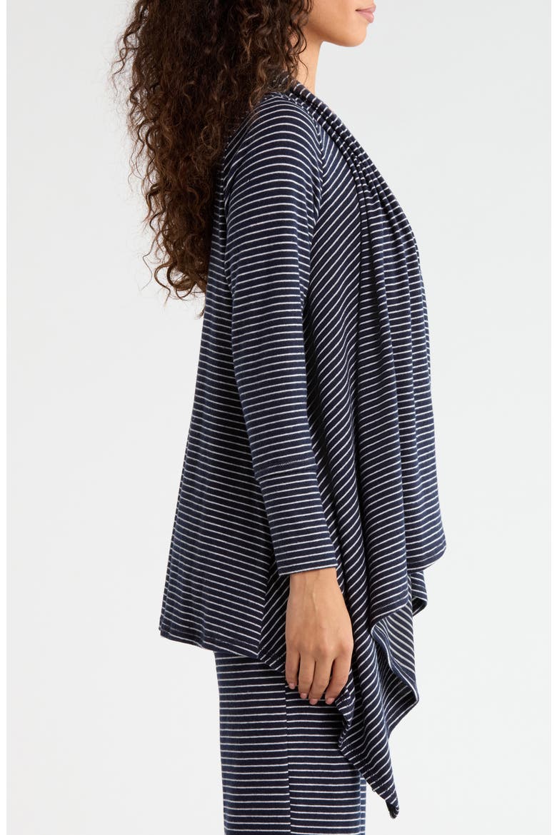 Mae Striped Cardigan, Alternate, color, NAVY/WHITE