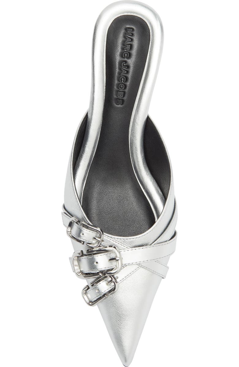 Marc Jacobs The Emma Kitten Heel Mule, Alternate, color, Silver