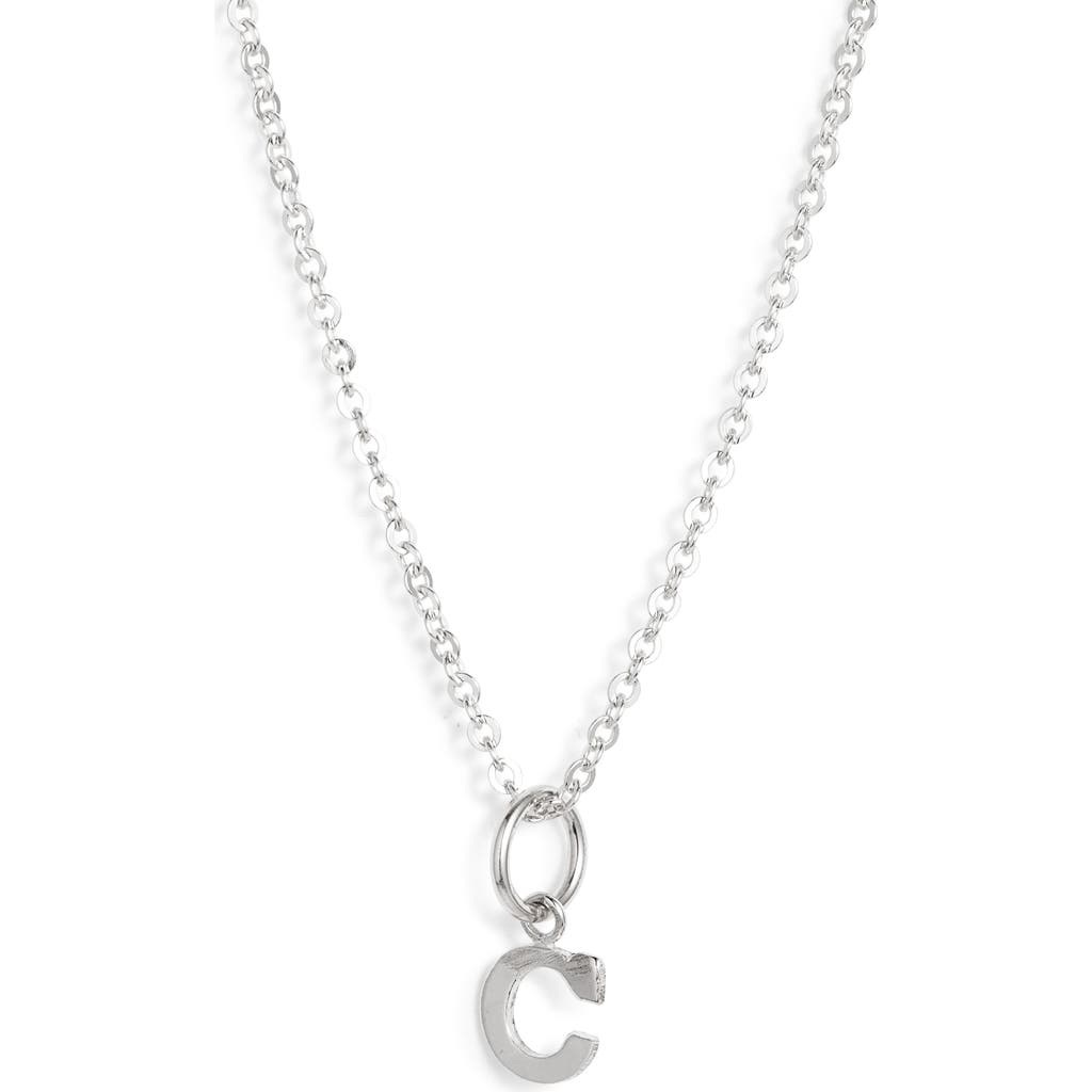 Nashelle Initial Pendant Necklace In Sterling Silver - C