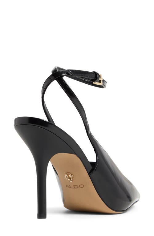 Aldo Lisandre Ankle Strap Pointed Toe Pump In Black