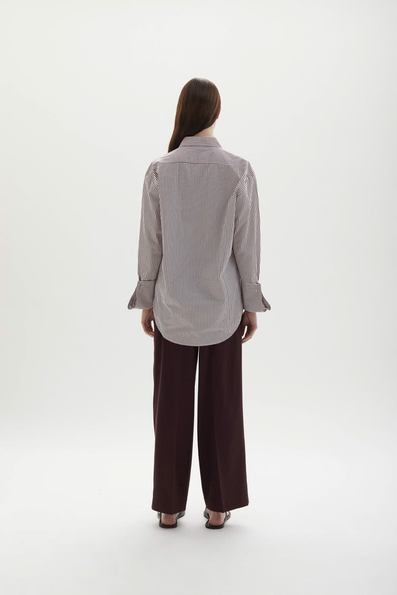 Lowell Shirt, Alternate, color, Plum Stripe