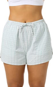 O'Neill Millie Cotton Seersucker Cover-Up Shorts