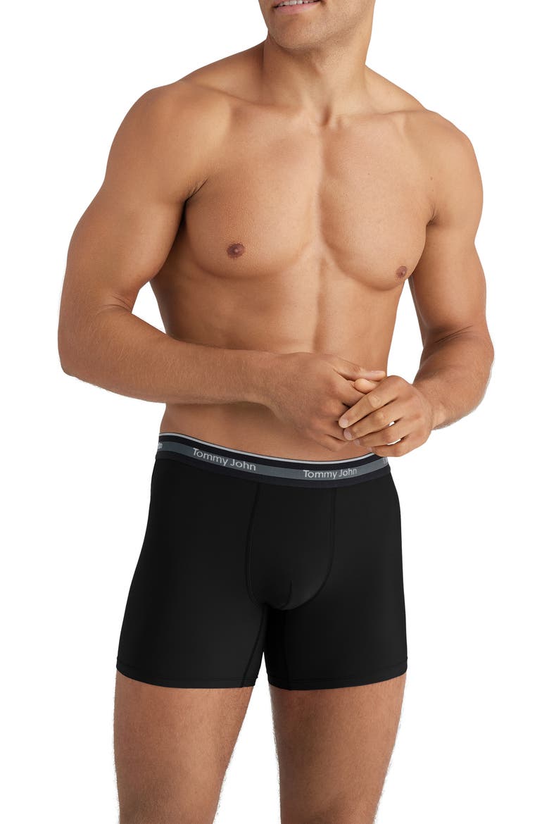 3-Pack Comfort Micro 4-Inch Boxer Briefs, Alternate, color, BLACK, TURBULENCE, MONUMENT