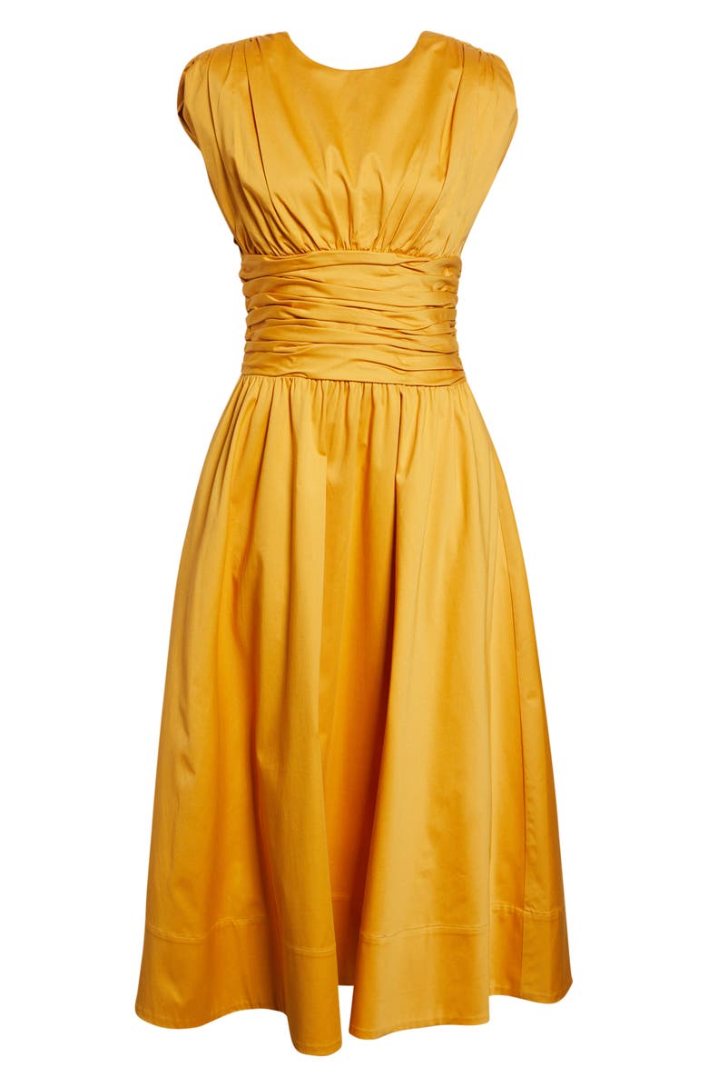 Toccin Evangeline Ruched A-Line Dress, Alternate, color, Marigold