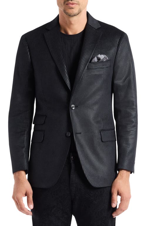 Robert Graham Colden Black Velvet Houndstooth Sport Coat In Black