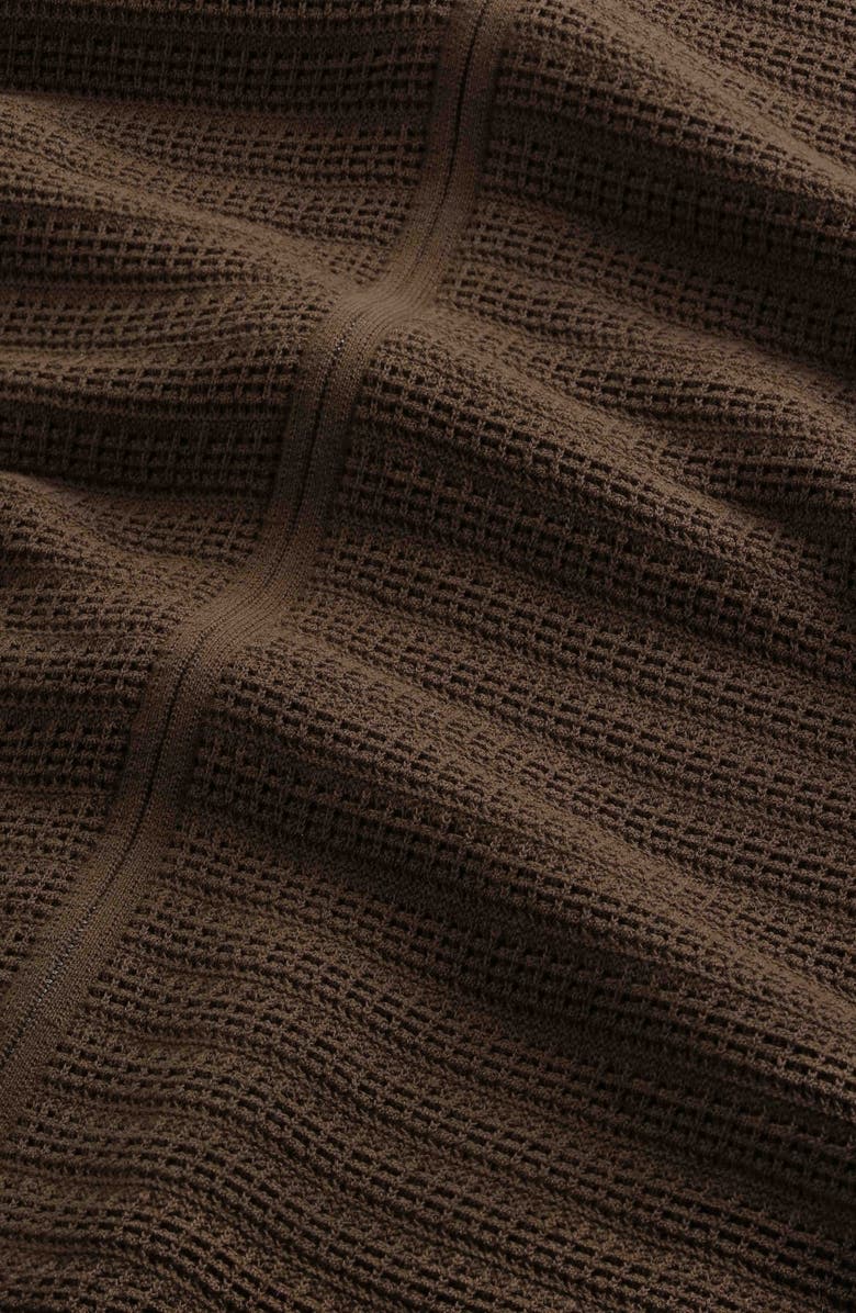 NN07 Gustav 60016 Zip Cardigan, Alternate, color, Deep Truffle