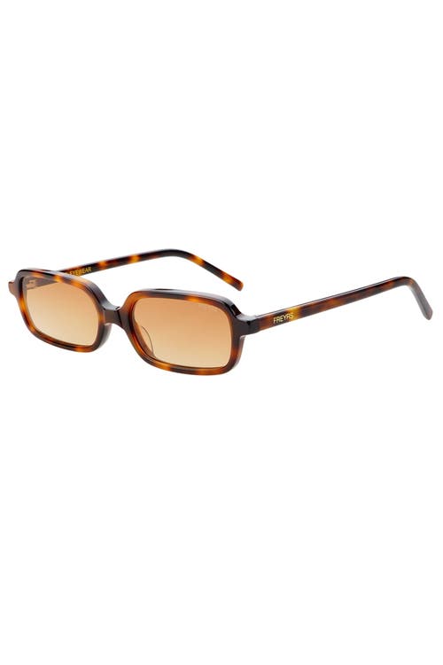 Freyrs Eyewear Miki Rectangular Sunglasses In Brown