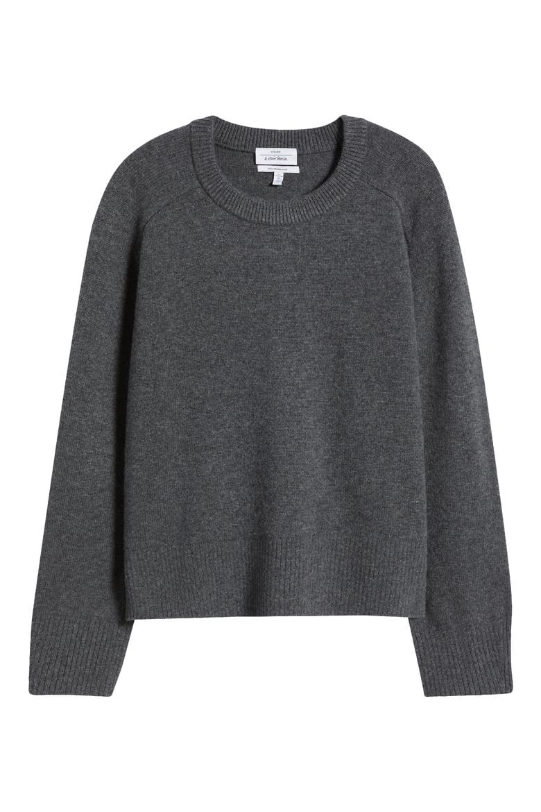 Wool Crewneck Sweater, Main, color, GREY DARK