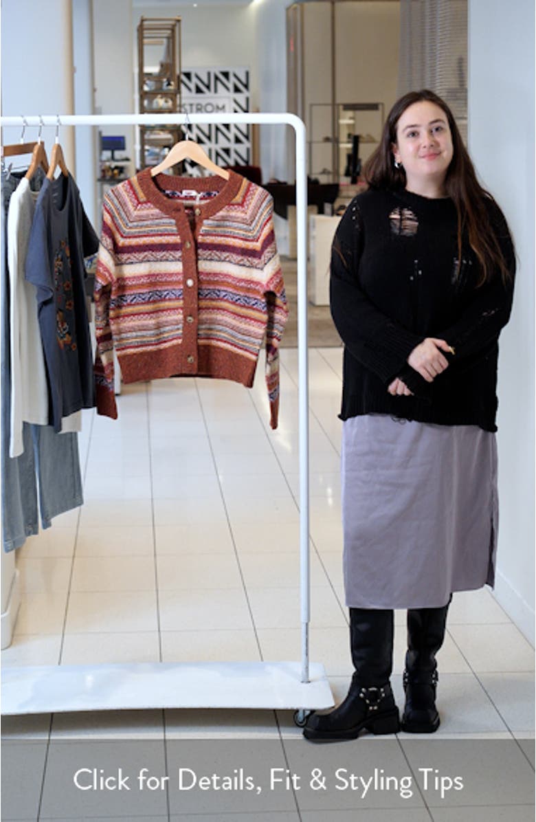 Fair Isle Wool Blend Cardigan, sales video thumbnail