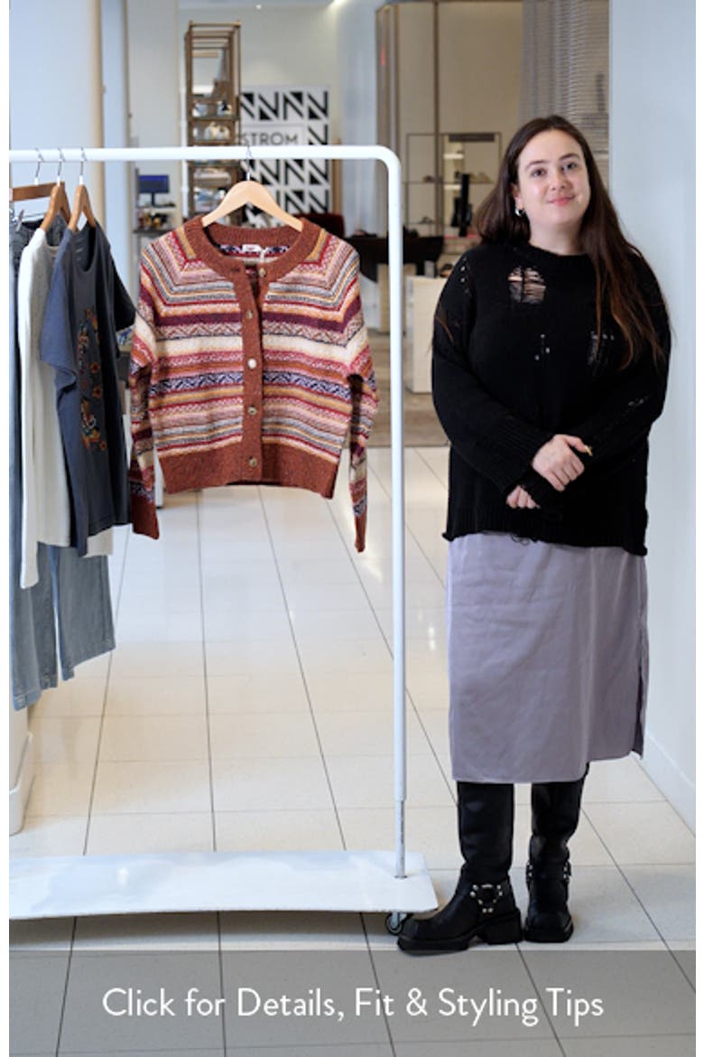 Fair Isle Wool Blend Cardigan video