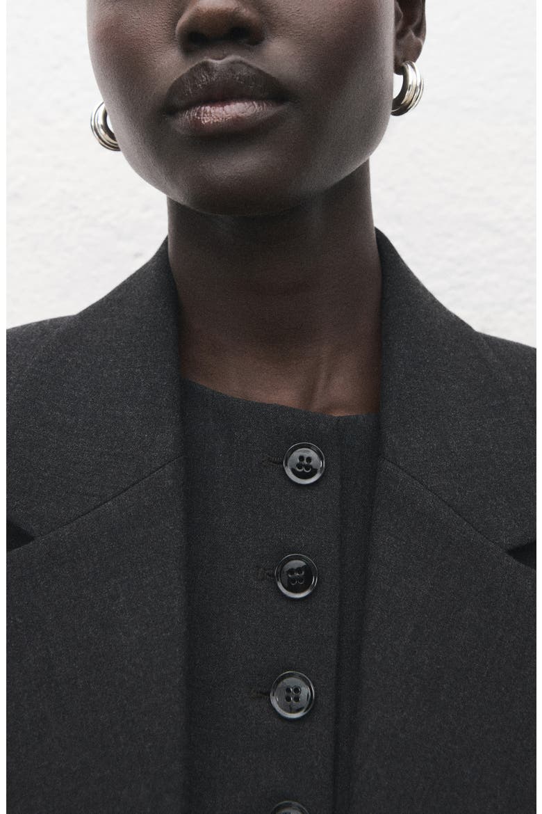 Double Breasted Suit Blazer, Alternate, color, GREY