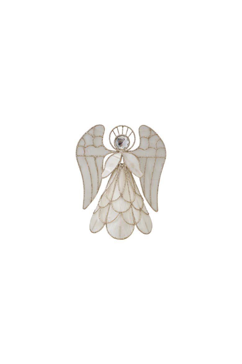Iron Angel Tree Topper with Acrylic Crystal, Main, color, Multicolor