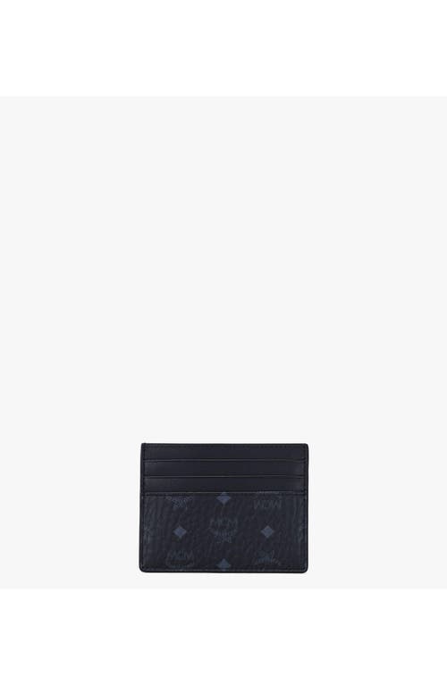 Mcm Money Clip Card Case In Black