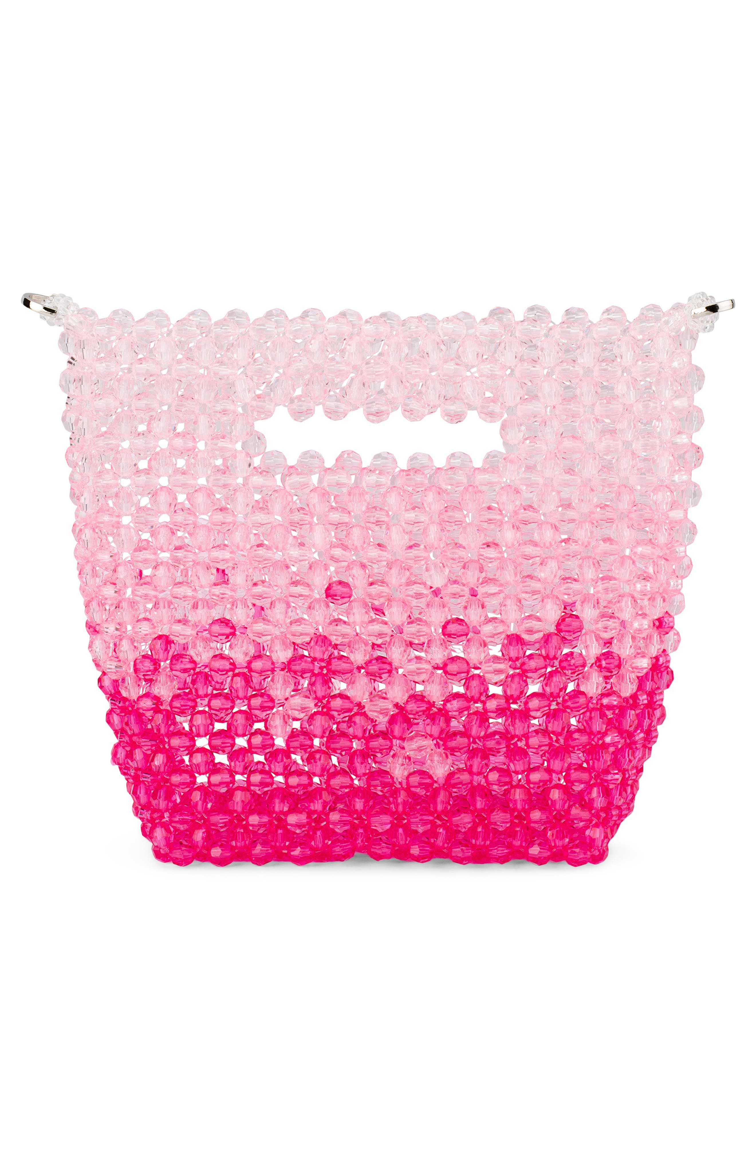 Tilda Faux Pearl Grab Bag, Alternate, color, PINK