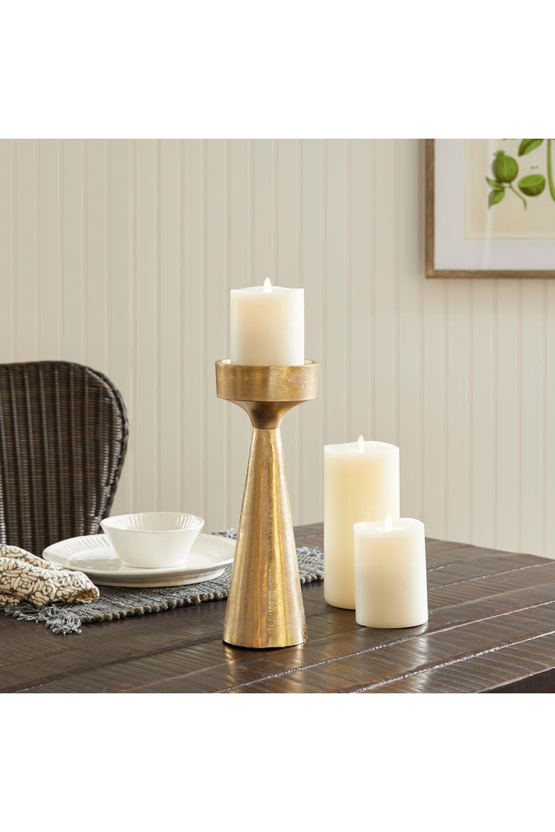 Florence Candle Stand, Alternate, color, Gold