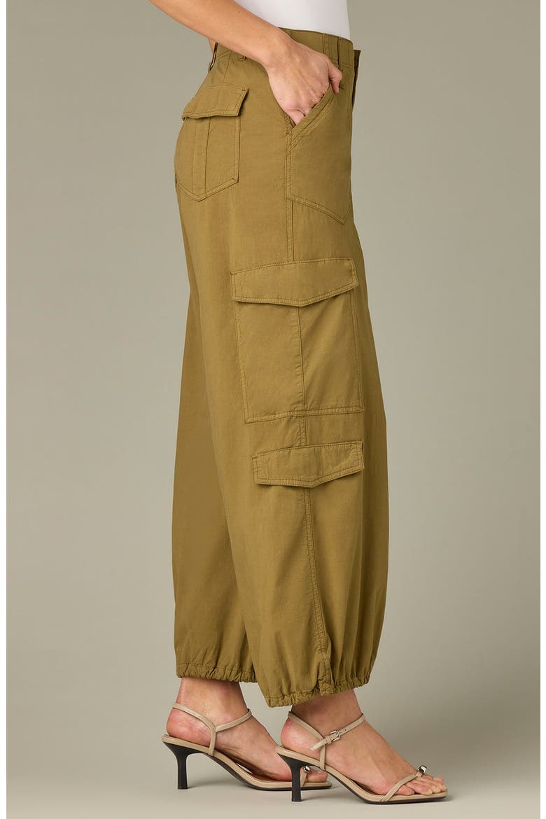 Skyrise High Waist Wide Leg Utility Pants, Alternate, color, GOLDEN OLIVE