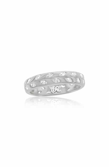 SUZY LEVIAN Cubic Zirconia Leaf Band Ring