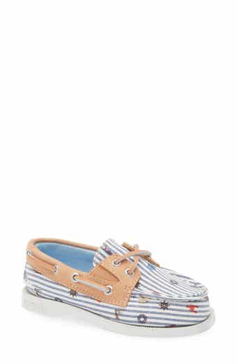 Sperry Kids' Authentic 2-Eye Nautical Print Boat Shoe