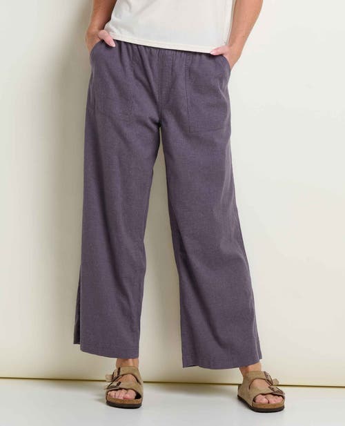Toad And Co Taj Hemp Wide Leg Pant In Gray