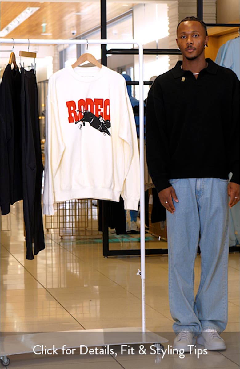 Go Rodeo Crewneck Sweatshirt, sales video thumbnail