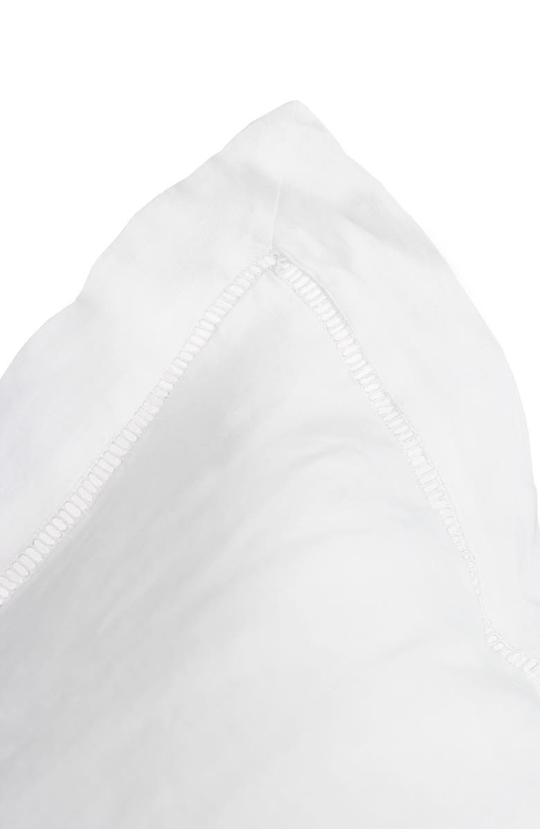 MELANGE HOME Linen Ladder Trim Pillow Sham - Set of 2, Alternate, color, 