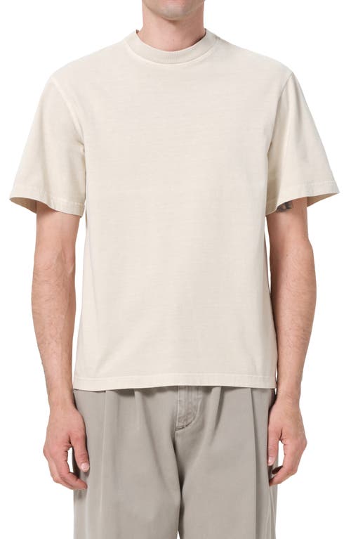 Agolde Asha Oversize Mock Neck T-shirt In Neutral