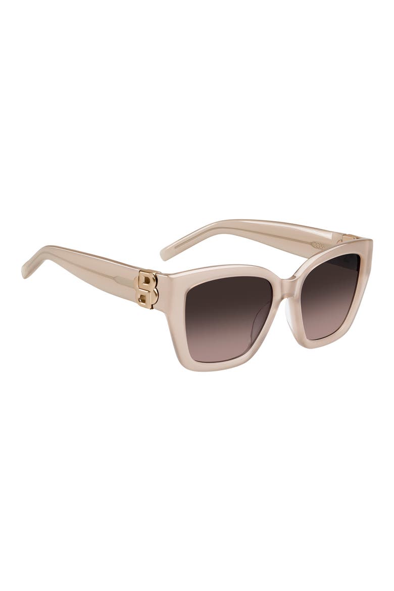 54mm Sunglasses, Alternate, color, NUDE/ BROWN SF