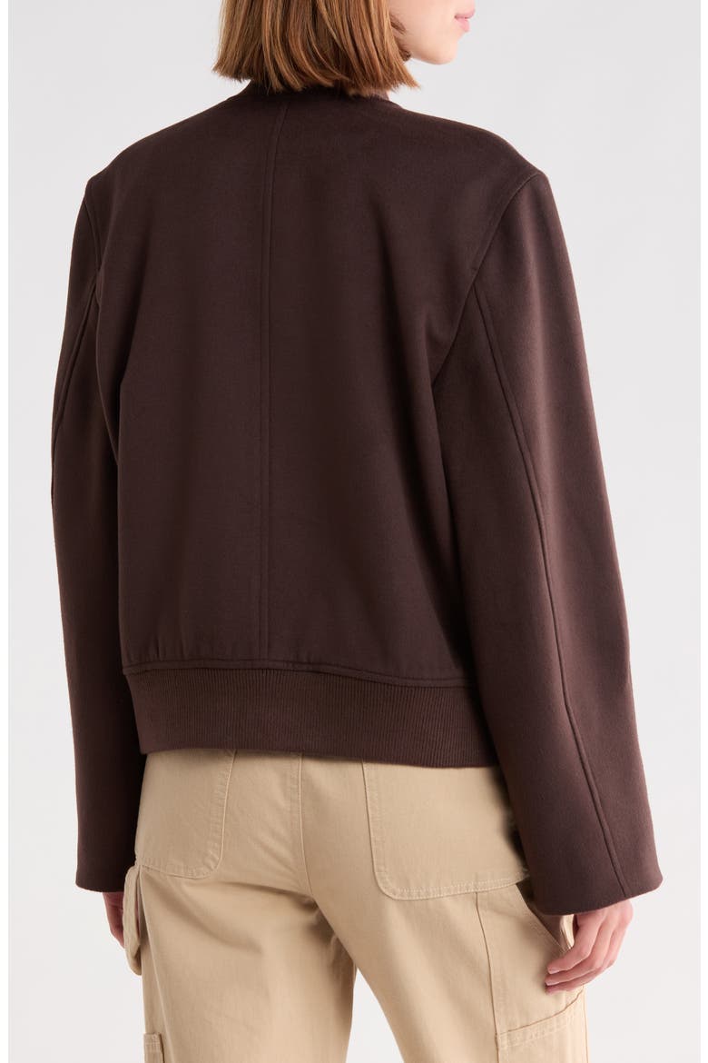 Brushed Bomber Jacket, Alternate, color, BROWN COFFEE
