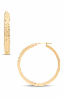 Frankie & Zoe Crystal Cut Tube Hoop Earrings