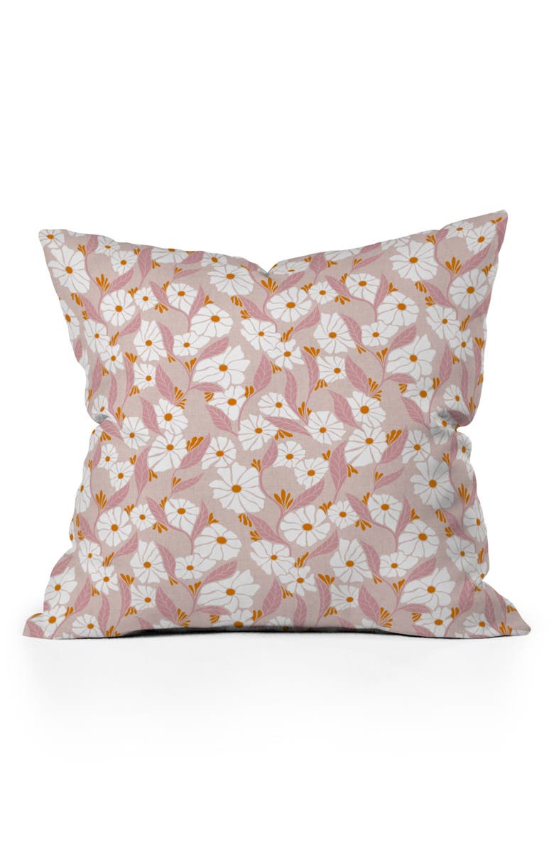 Deny Designs Viveta Groovy Floral Accent Pillow, Main, color, Pink