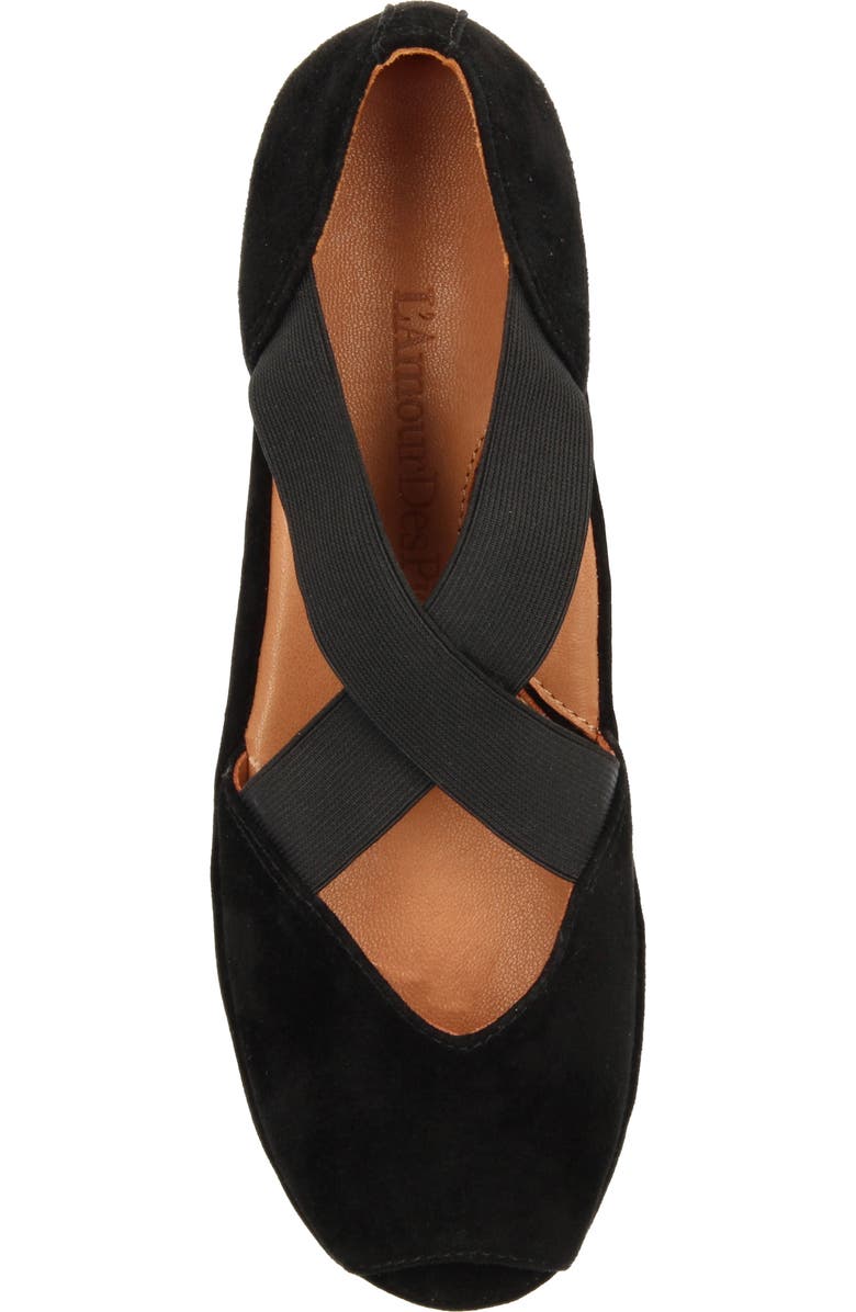 L'Amour des Pieds Alessio Open Toe Wedge, Alternate, color,