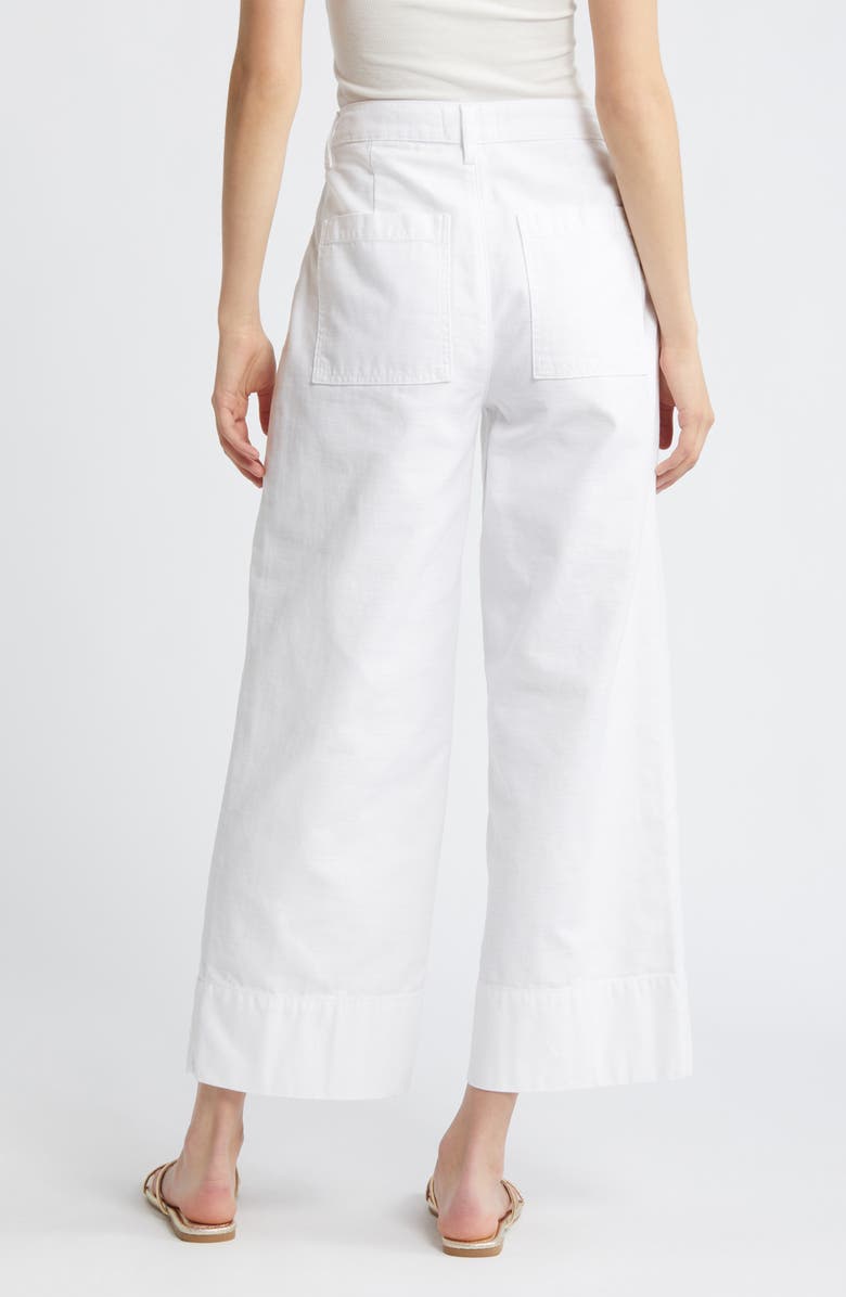 FRAME The '70s Patch Pocket Ankle Wide Leg Twill Pants, Alternate, color, 