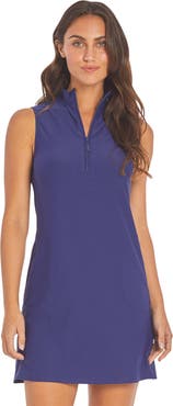 Cabana Life 1/4 Zip Sleeveless Sport Dress