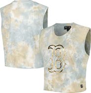 THE WILD COLLECTIVE Women's The Wild Collective White Boston Red Sox Washed Muscle Tank Top