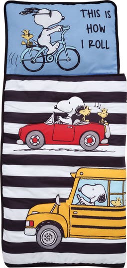 Snoopy & Woodstock Peanuts Transportation Toddler Nap Mat