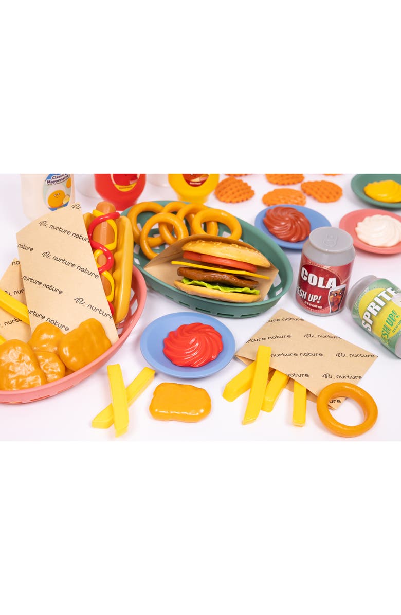 NurtureNature Imaginative Minds Fast Food Set, 56Pc, Alternate, color, Multicolored